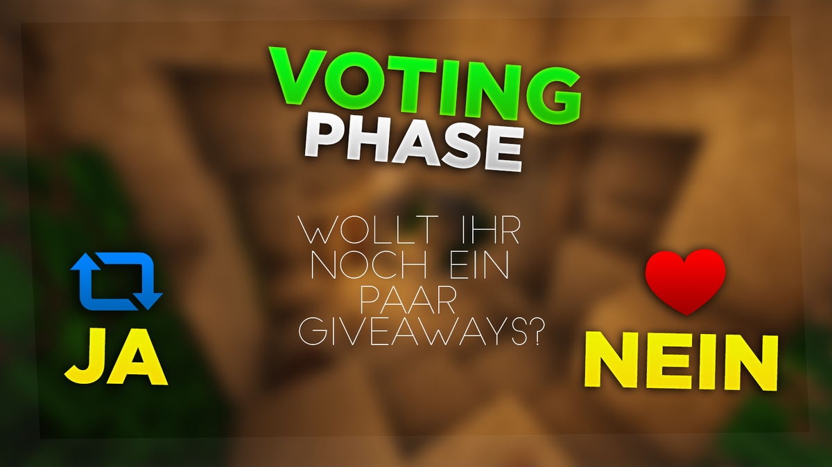 ValixMod's tweet photo. •|📎Votingphase📎|•

Wollt ihr noch ein paar Giveaway`s?
Retweet » Ja | Like » Nein

🗞️Dein ValixMod | Team https://t.co/U5SbHl9i3e