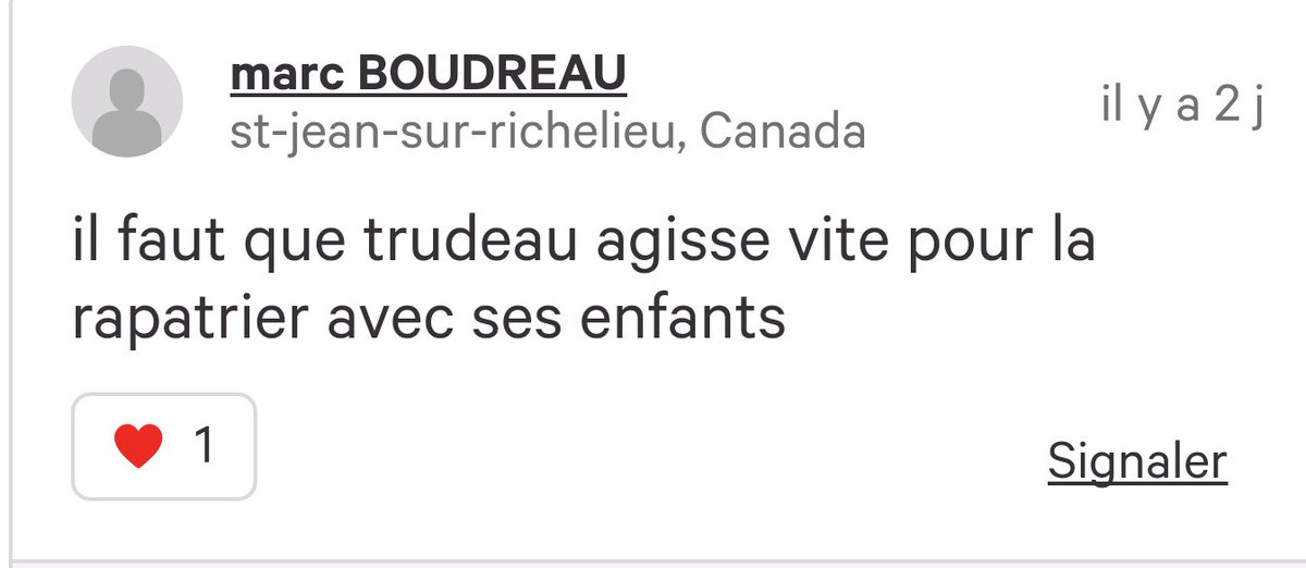 <a href="/PMcanadien/">Premier ministre du Canada</a>, les Canadiens vous demandent d'agir rapidement pour sortir #NathalieMorin de son enfer. 

change.org/p/gouvernement…