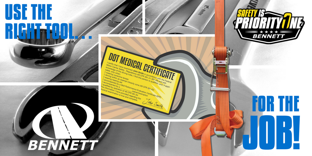 BennettFamilyCo's tweet photo. Drivers - don’t leave home without your tools, especially your  DOT medical card! #truckers #safetyispriorityone https://t.co/UytVJtqBPD