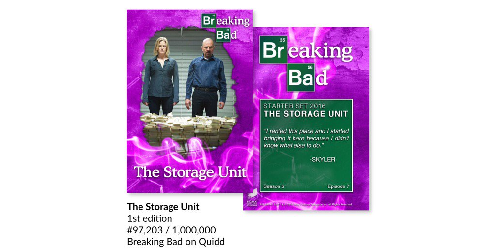 NationalLake246's tweet photo. "The Storage Unit" #BreakingBad @Quidd https://t.co/OP80G1UrXH https://t.co/6FYW1sxyfk