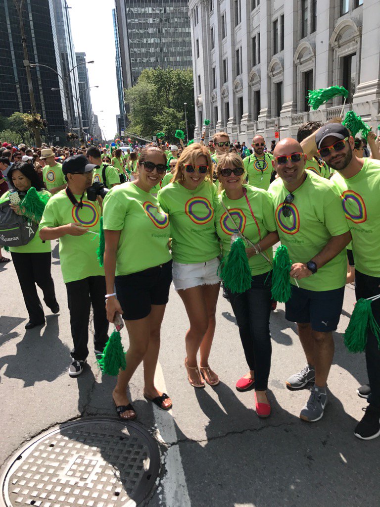 CathySleiman's tweet photo. Forever Proud ❤️💛💚💙💜 #TD #LGBTA @SylvieDemers_TD @LaraChemali @DomenicoA_TD https://t.co/mVlnzI7JHd
