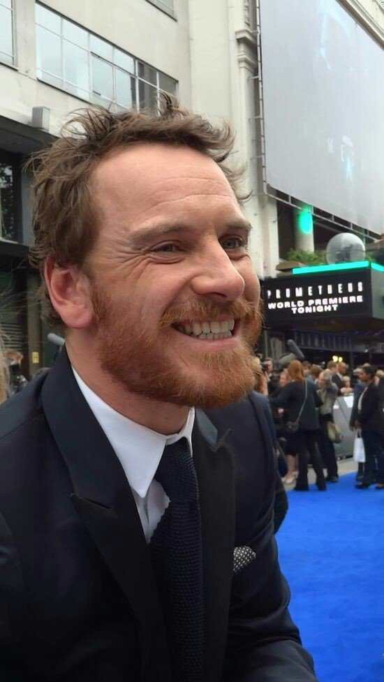 My Baby has the most Beautiful Smile Ever #MichealFassbender 😆😍😍😍❤❤❤