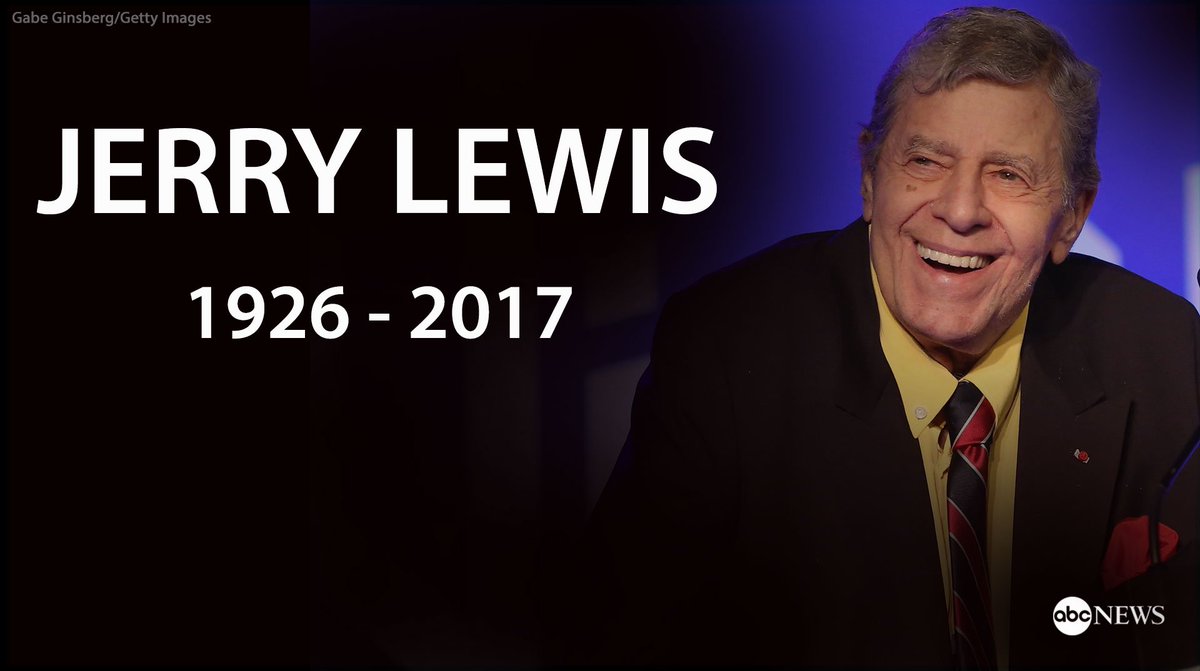 ABC's tweet photo. MORE: Comedy legend Jerry Lewis passes away at 91 after career that spanned seven decades https://t.co/UTGA5wVc5g https://t.co/ddqUYRTc2u
