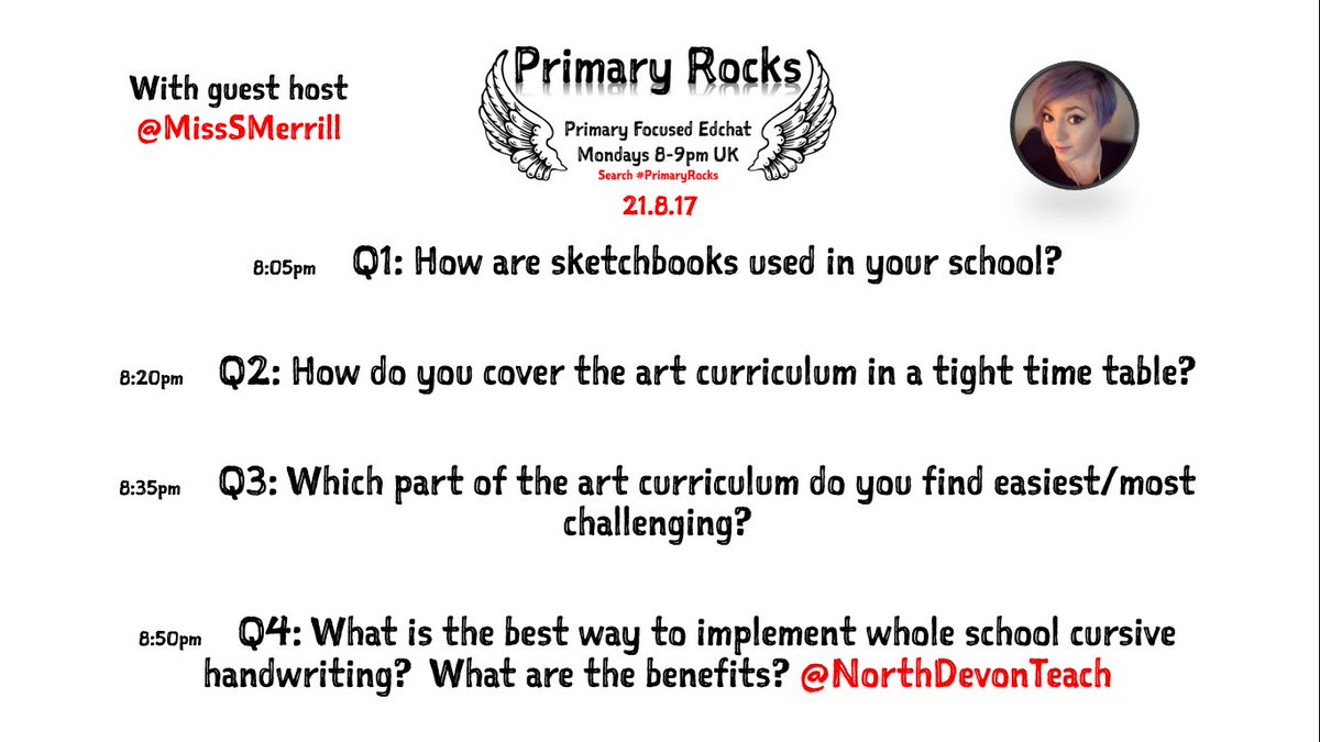 PR_PE1's tweet photo. Join @MissSMerrill for a #PrimaryRocks arty special tomorrow from 8pm. https://t.co/qgIwkyMRlj