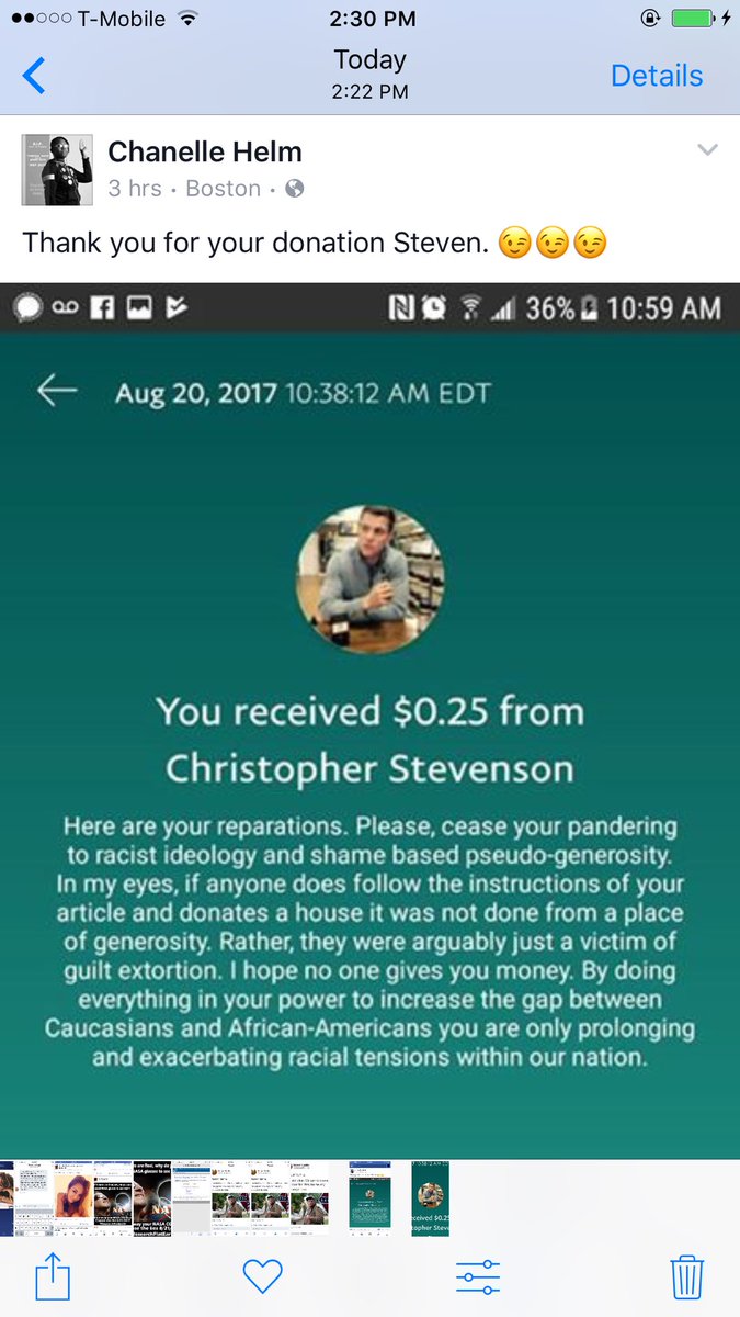 AgentAdjunct's tweet image. This guy sent this to a #BlackLivesMatter leader/organizer. He basically paid .25 cents to the Hater's Ball.