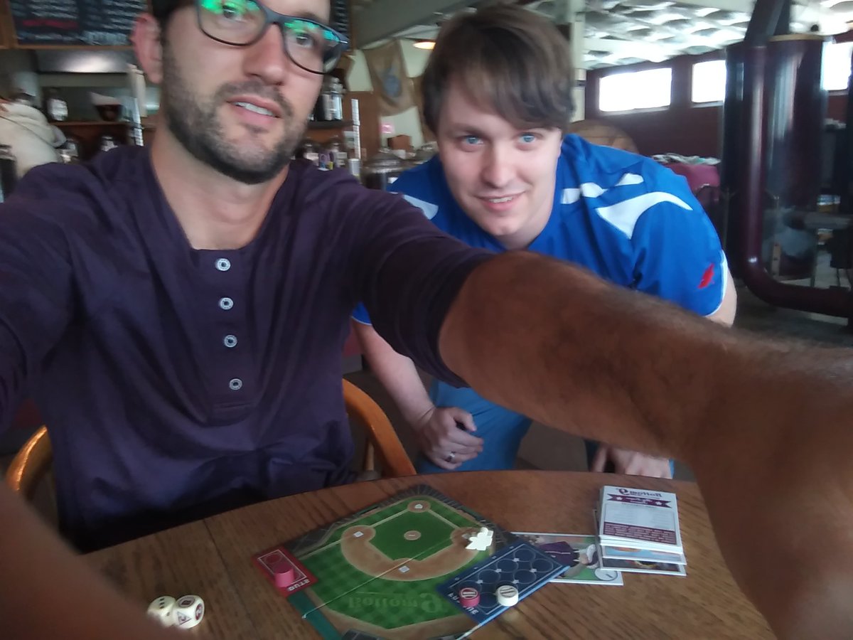 AndrewBucholtz's tweet photo. #MyGameGroup, two-player #GenCant edition! Here's us playing Bottom of the 9th. @InsideVoicesNet https://t.co/4zjMsgHHCN