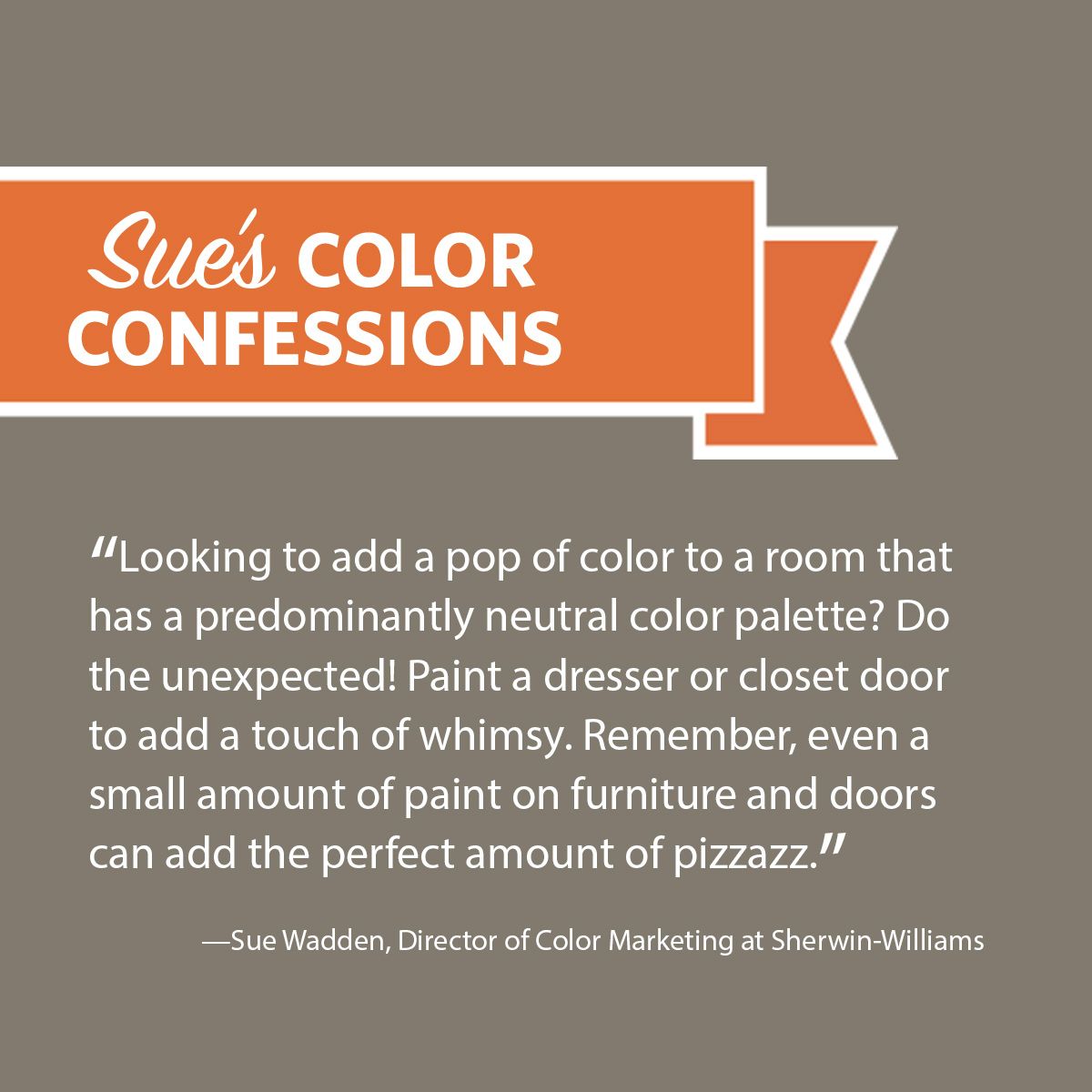 SherwinWilliams's tweet photo. When it comes to small DIY projects, Sue says a little paint can go a long way. #ColorConfessions https://t.co/5aPRynhltf