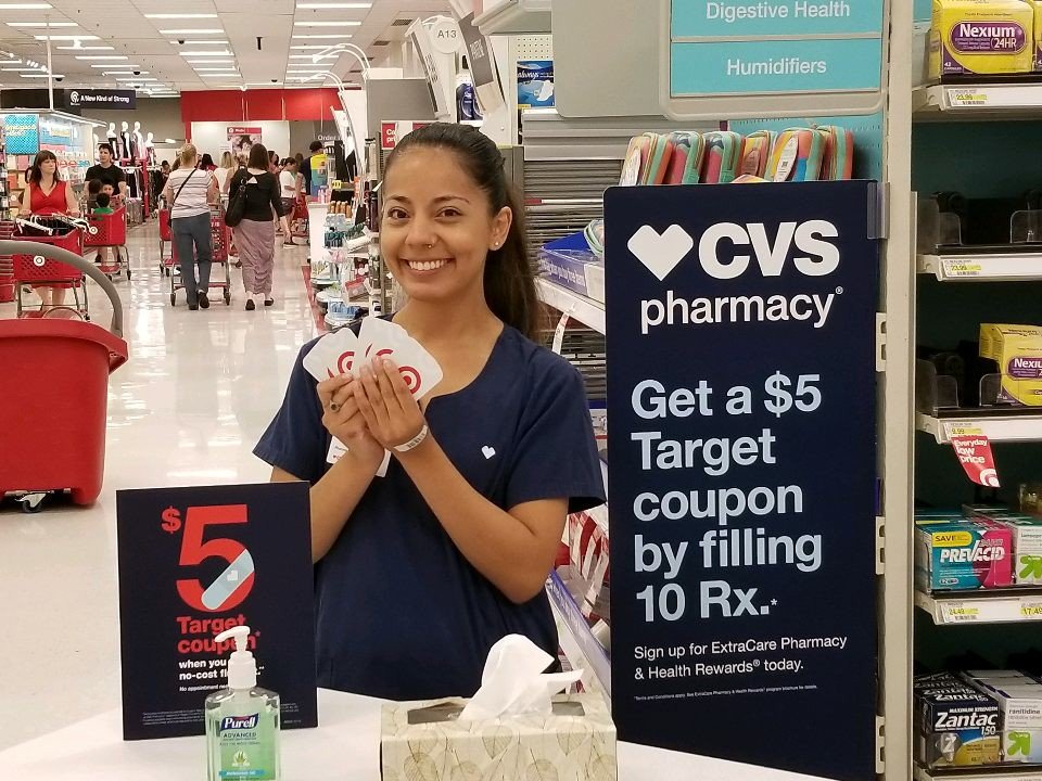 SarahESMay's tweet photo. Starting Sunday off right at #CVS16127 in Clackamas, OR with $5 flu gift cards! #ConciergeEventWeekend #R83Flutopia #TheOneD1 https://t.co/8198D6WSqh