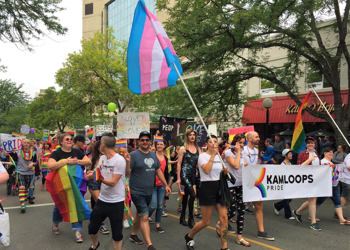 dtkamloops's tweet photo. WOW!! Good vibes and a fantastic turnout at the Pride Parade. Congrats to Kamloops Pride on an amazing celebration! #downtownkamloops #pride https://t.co/n2uj1KKFFf