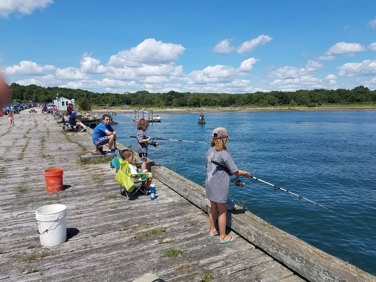 brendan_mara's tweet photo. Great morning at the annual @PrudenceSteward #NBNERR fishing tournament - lots of catches but not too many keepers today! https://t.co/XGNQO6O1Bj