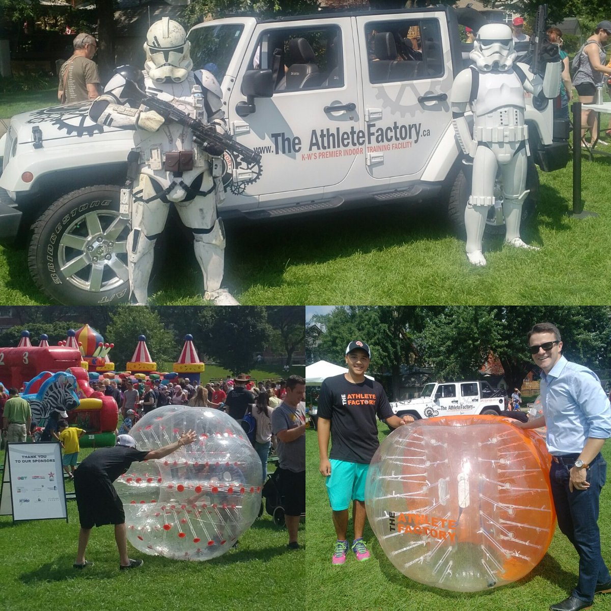 AthleteFactory_'s tweet photo. What a day at #Kidspark in @CityKitchener today. #StormTroopers #StarWars @CTVKitchener #MaxWerk #KitchenerEvents #BubbleSports https://t.co/ym2oX0m5wP