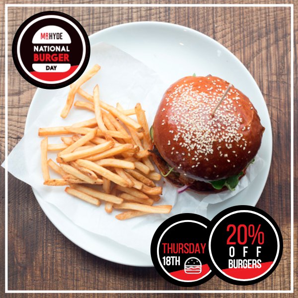 FramptonsTW's tweet photo. We'll be joining in the burger celebrations this Thursday so pop along and enjoy one of our incredible burgers at 20% off! #FramptonsTW https://t.co/ZycNVOO1JV