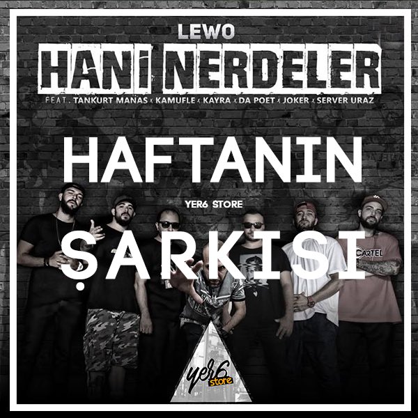 yer6store's tweet photo. Haftanın şarkısı: Hani Nerdeler - Lewo(remix)
#yer6store #lewo #haninerdeler #tankurt #kamufle #kayra #dapoet #serveruraz #joker https://t.co/mcvoDsPuWt