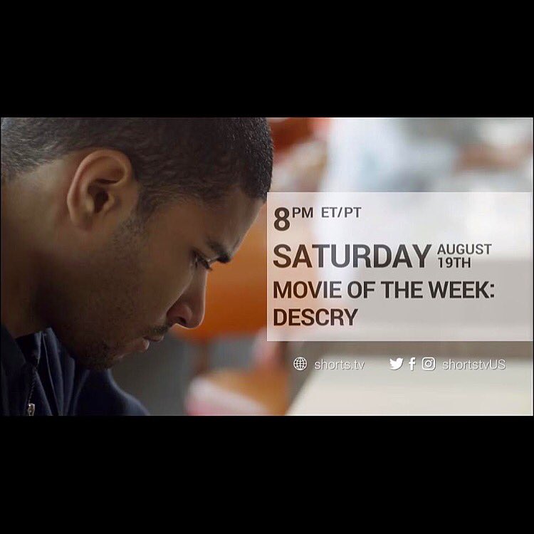 We loved seeing our #shortfilm on TV last night!  Thank you @ShortsTVUS ! 📺#Descry #MovieOfTheWeek