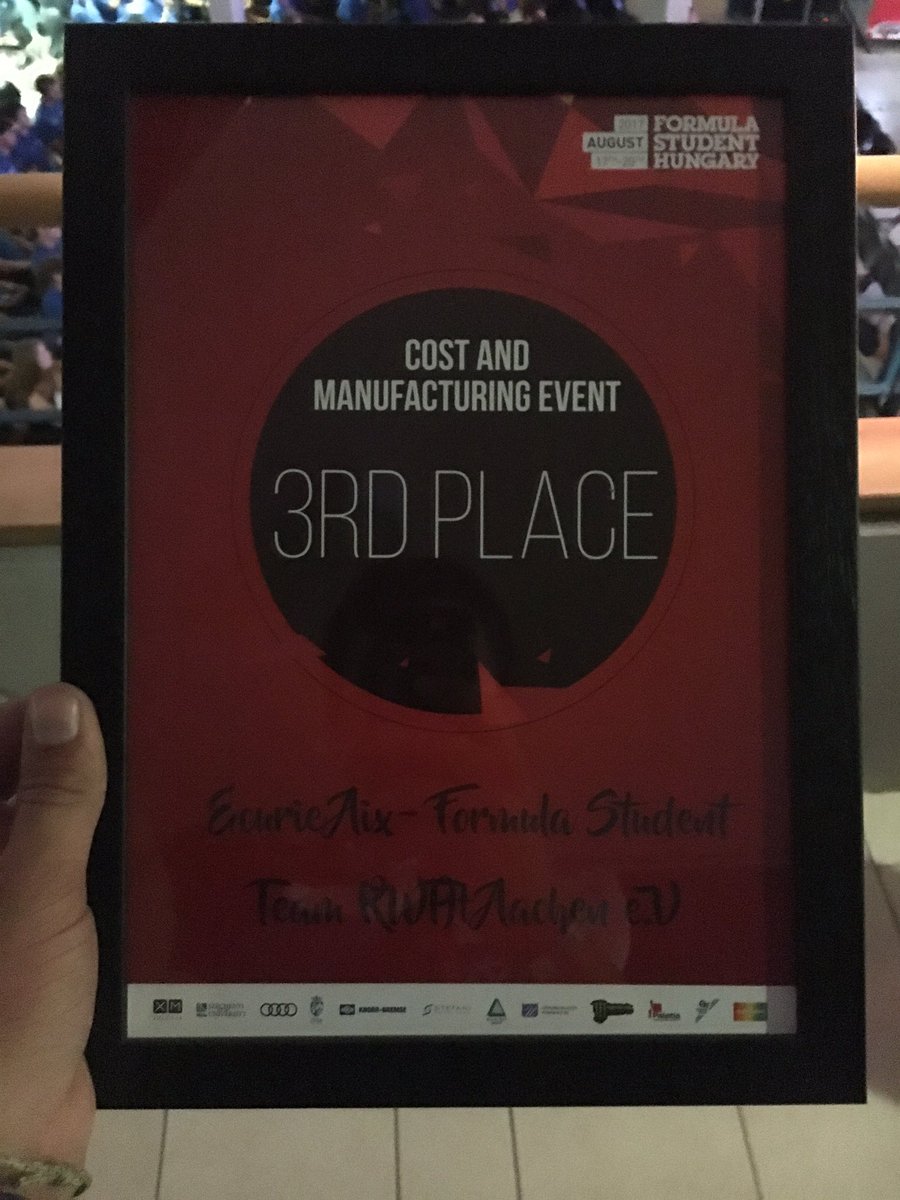 EcurieAix's tweet image. We scored a 3rd place in the #CostReport ! #FSH2017