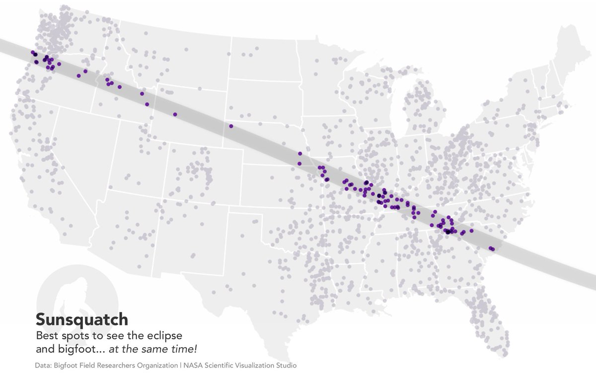 TeamSasquatch's tweet photo. Sunsquatch: Best spots to see the eclipse and bigfoot… at the same time! https://t.co/ZrqBqLvpYU https://t.co/cUbN9DRR4I