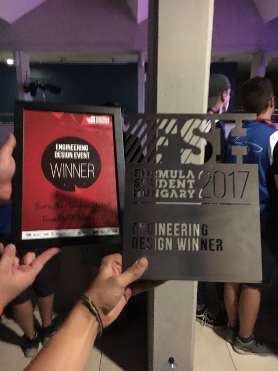 EcurieAix's tweet image. We won the #EngineeringDesignEvent @fshungary!!