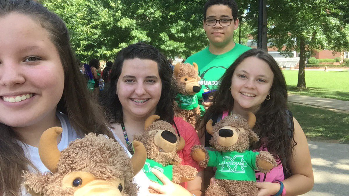 Build a bison! 💚 <a href="/marshallu/">Marshall University</a> #wow #marshall2021 #uni100111