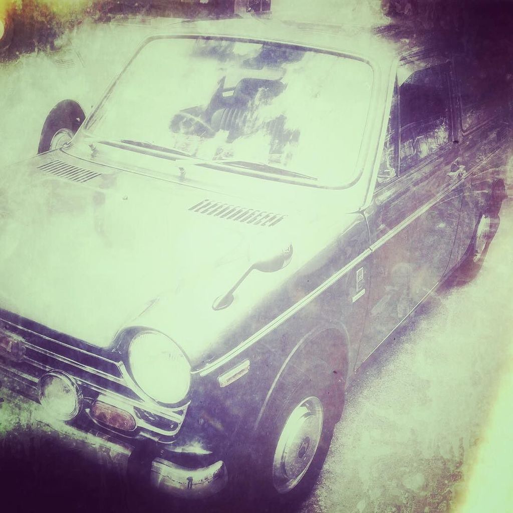 フリーランスなおきち 広島県福山市 三原の旧車イベントでの写真を加工した Hondaの車 かわいいしかっこいい 旧車 レトロカー Classiccar ヴィンテージカー クラシックカー Hiroshima Japan Mihara 三原市 広島 広島県 西日本 昭和