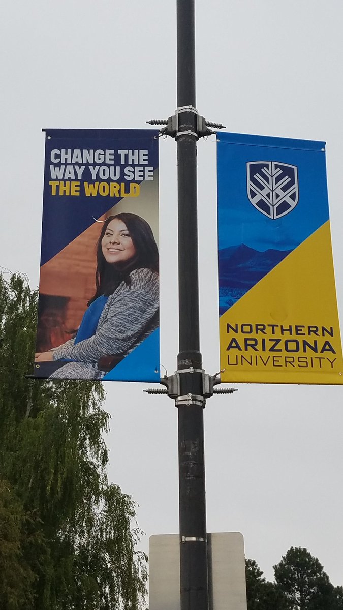 sdalgai's tweet photo. Daughter left her mark on the NAU campus. #lumberjacks #NAUdad #UofASchoolofmedicine #Medcats https://t.co/6uqD8XYKRx