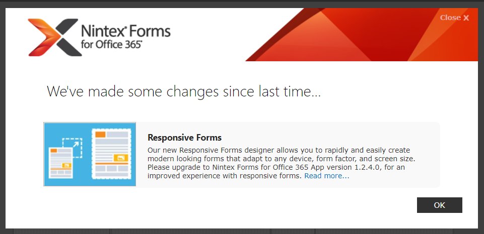 It's finally here! Responsive forms for #nintex #Office365