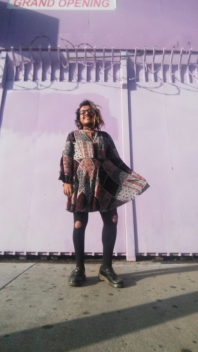 queerstorian's tweet photo. I am a divine presence that will remain unbothered by your need to invalidate my beauty. 💗 #TransIsBeautiful #femmeofcolor #nonbinarymagic https://t.co/yh8n5zdVrF