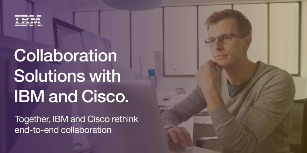 HCLDigital's tweet photo. Now available! #IBM &amp; @CiscoCollab transform how you get work done with new #collaboration solutions. Learn more: https://t.co/k9QVAXLfpL https://t.co/LJkx1NbN1v