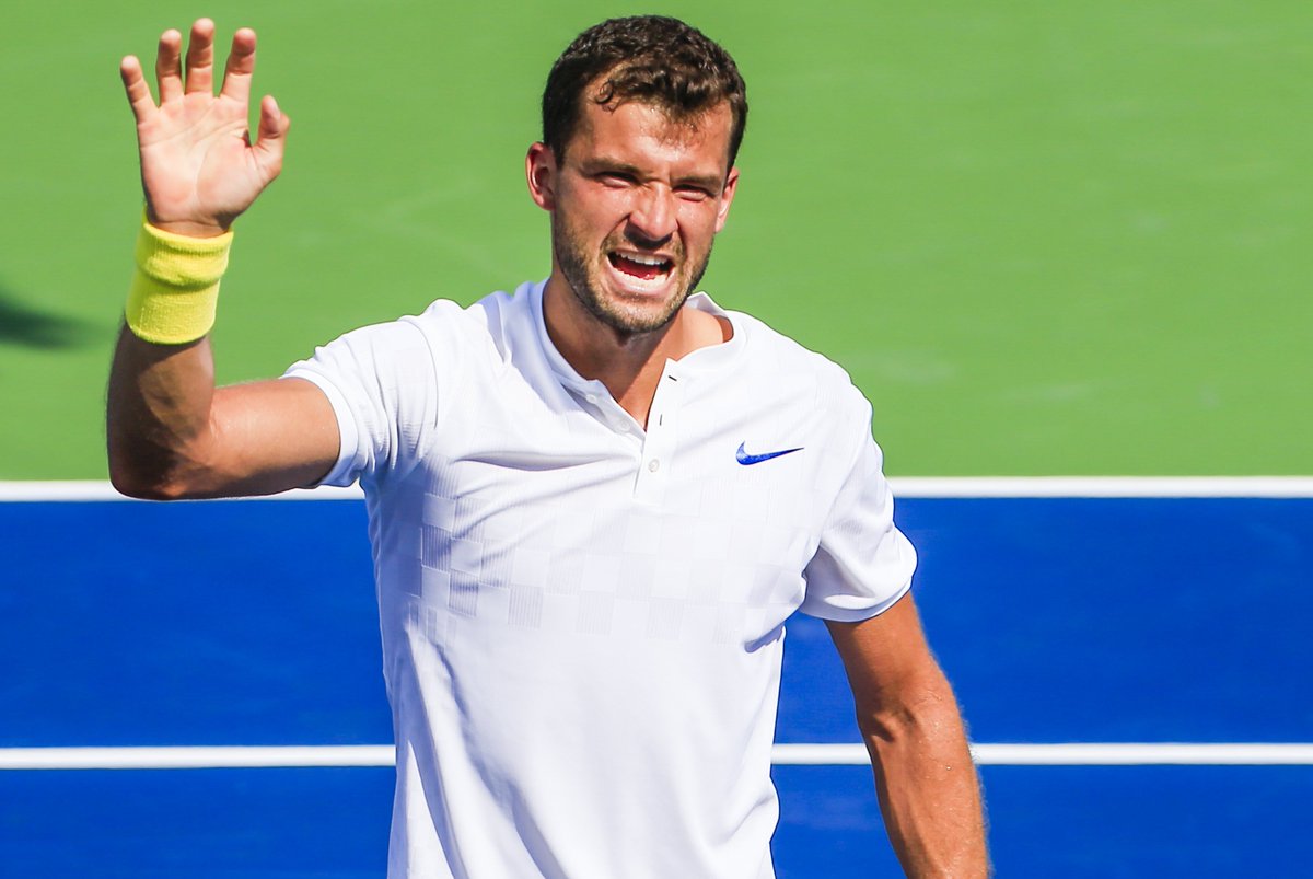 WeAreTennis's tweet photo. Grigor #Dimitrov reigns on #Cincinnati! 🏆 The Bulgarian player wins his biggest title beating Nick #Kyrgios 6-3 7-5! #CincyTennnis https://t.co/rsW1msqdnp