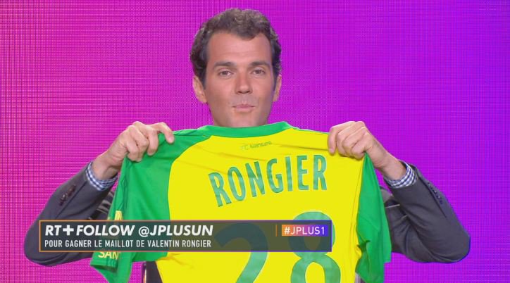 RT + Follow @jplusun pour gagner le maillot de <a href="/Valrongier28/">Valentin Rongier</a> ! 🎁 #Jplus1
