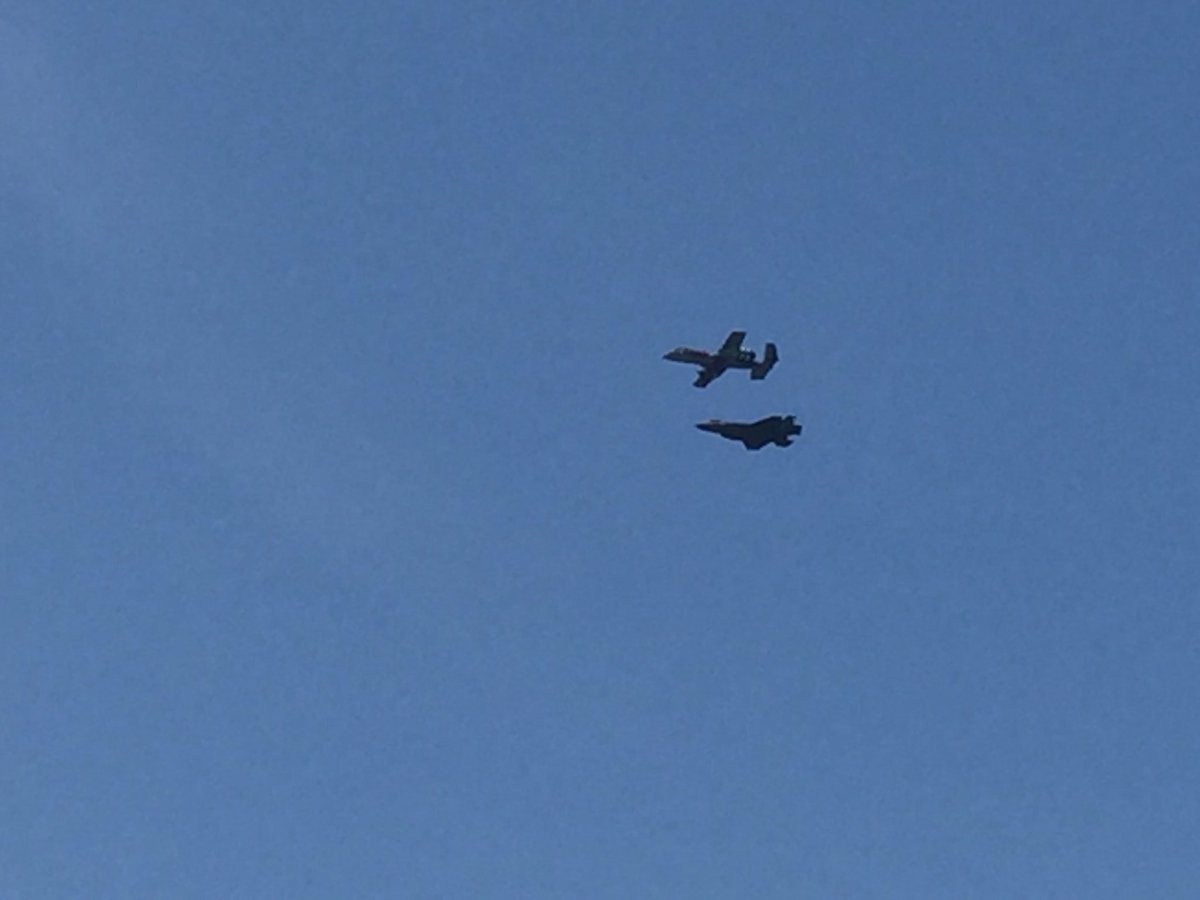 @ShawnLeyLive @AndrewHumphrey How often do you see a F-35 II& a A-10 fly together @SelfridgeAFB ?