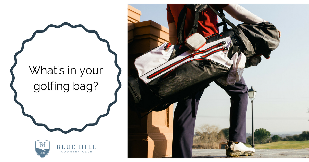 BlueHillCClub's tweet photo. Besides your clubs, what else do you have in your golfing bag?

Learn about the essentials at https://t.co/gjWxRKJSkV https://t.co/n2L6nsuKJt