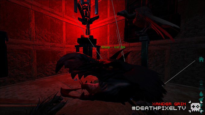 Slurp looks so good with his new shell #xandergrim #deathpixeltv @survivetheark https://t.co/IuW2Zp1<a href="/tag/xandergrim"class="tags">#xandergrim</a><a href="/tag/deathpixeltv"class="tags"><span>#deathpixeltv</span></a>