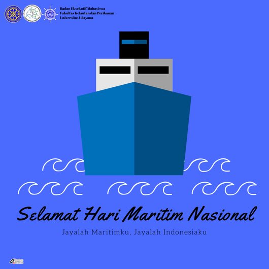 [Hari Maritim Nasional]

Selamat Hari Maritim Nasional🛳🇮🇩
Jayalah Lautku, Jayalah Indonesiaku

#HariMaritimNasional
#BEMFKPUNUD2017
