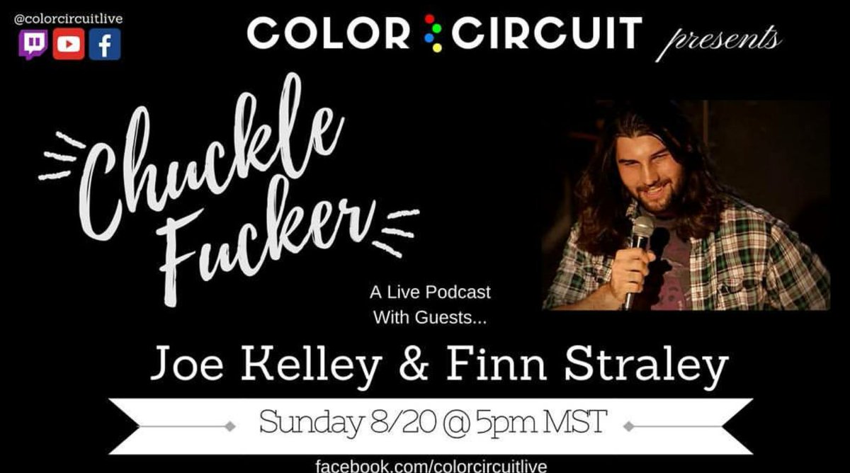 clrcircuitlive's tweet photo. Tune in now ! We're interviewing comedian @UtilizeShrooms and Finn Straley live on https://t.co/xqIXFAuYJm #comedy #colorcircuit #twitch https://t.co/rBU657P62b