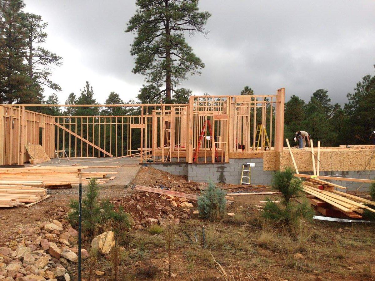 BuilderCreek's tweet photo. #Throwback of a #StoneyCreek #home being built in Happy Jack, #Arizona in Tamarron Pines Subdivision. https://t.co/Atzr7fPLKH
