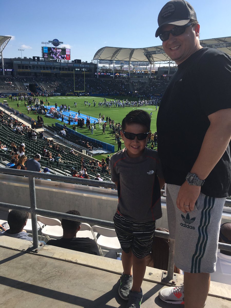 monikamedina's tweet photo. Go @Chargers! Our first #NFL game as a family! #FightForLa https://t.co/lurLp1rdkR