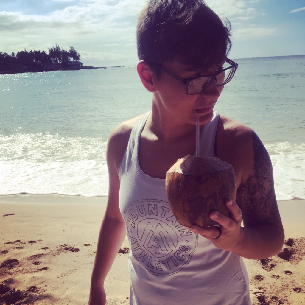 Cmatt1017's tweet photo. TBH, this coconut was gross 😳 https://t.co/bQ7kWU61pN