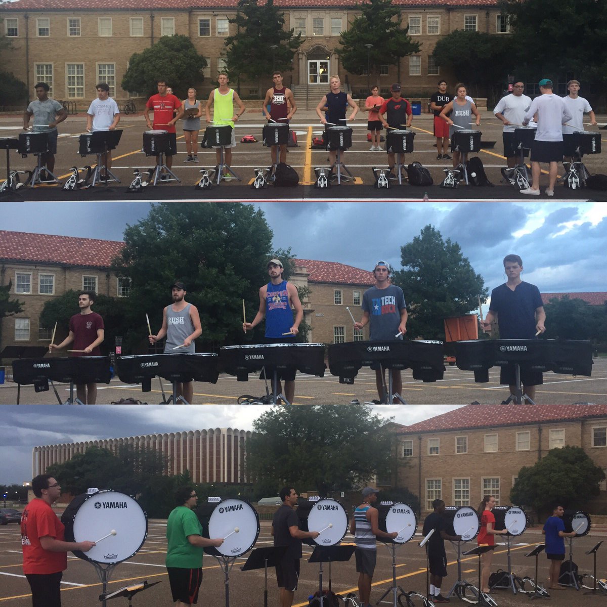 TTUGoinBand's tweet photo. A great day to clean some beats! Congrats to the GB17 Drumline!! #ToBeExcellent https://t.co/jmcW2dLXPi
