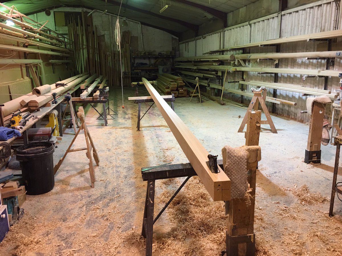 philmercer's tweet photo. One of the UK's most endangered crafts - Oar and mast making - still happening here at @CollarsUK in Dorchester-on-Thames. @BBCOxford https://t.co/O5eetnTcZa