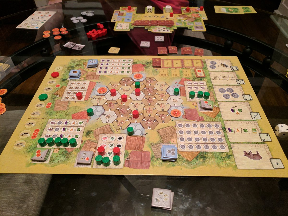 NsfwpPodcast's tweet photo. Played La Granja by @StrongholdGames today for the second time! I love it but suck at it:/ 
https://t.co/DHtGF3deLY https://t.co/BcQtHxAjuG