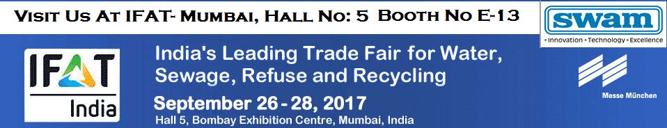 SwamPneumatics's tweet photo. Visit Us at #IFAT #Mumbai @BCEC 26 September to 28 September 2017

Hall No. 5 Booth No: E-13 https://t.co/VRNdZlaDZR