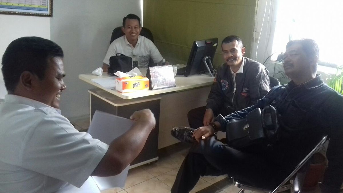 Kasubid Ormas menerima kunjungan dari Partai Berkarya.15/8/2017.