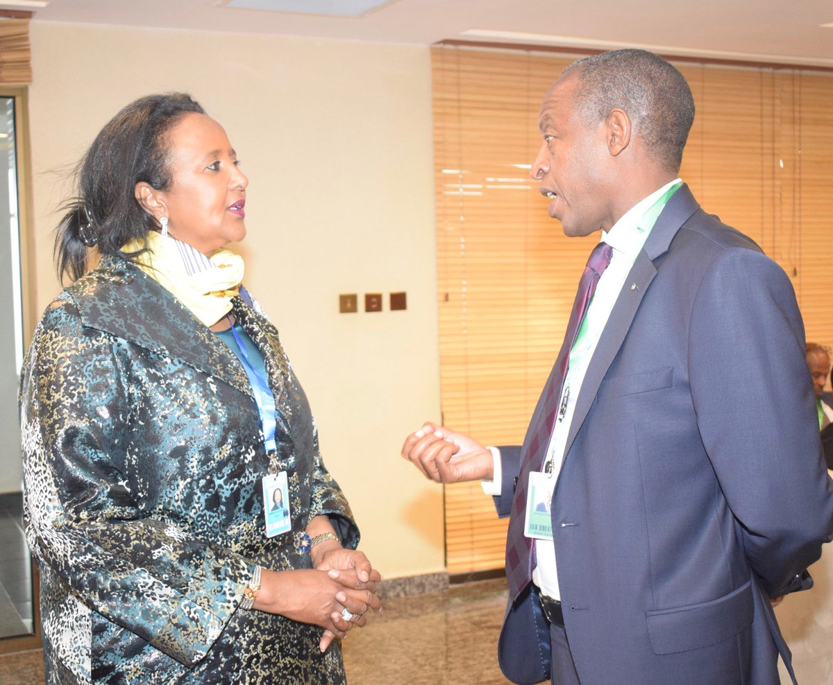 AMB_A_Mohammed's tweet photo. With Rwanda High Commissioner to Kenya James Kimonyo at Amahoro National Stadium during the swearing in of President Paul Kagame on Friday. https://t.co/50lxMtp2X1