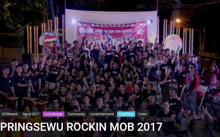 iconews.co.id/2017/08/19/pri… PRINGSEWU ROCKIN MOB 2017 <a href="/Info_Pringsewu/">Pringsewu_Lampung</a> <a href="/FAPringsewu/">Forum Anak Pringsewu</a> <a href="/rockstar_indo/">Rockstar Indonesia</a> #lampung #BangkitaBersama #Rock #iconewscom