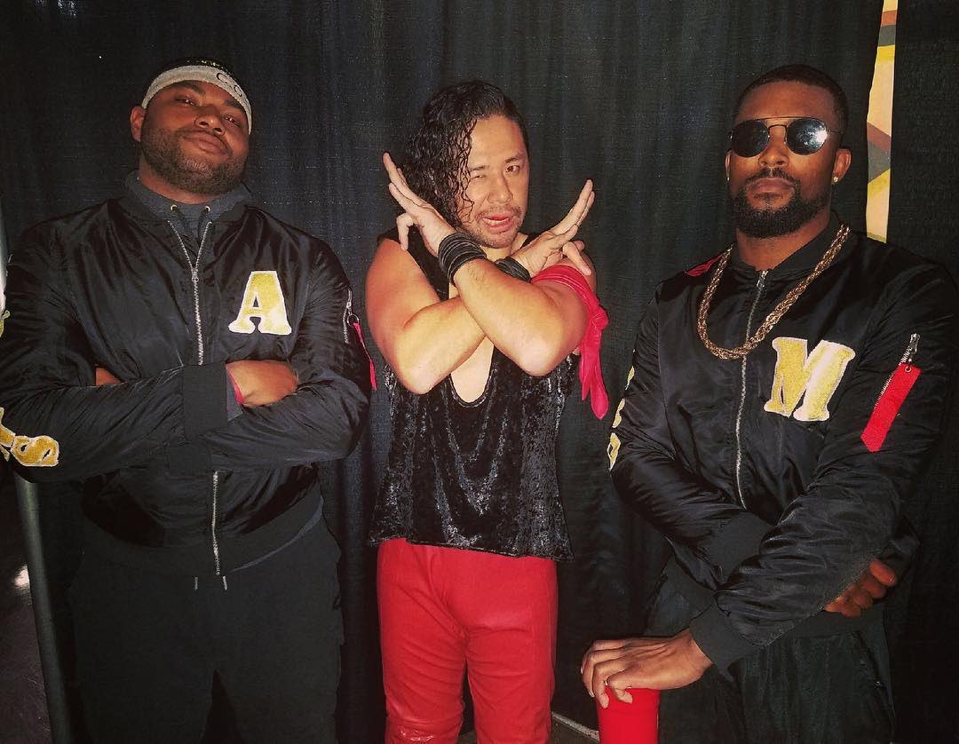 AngeloDawkins's tweet photo. Well let's go then @ShinsukeN time to do work fam #WWESummerSlam https://t.co/JgtlOFwPAz
