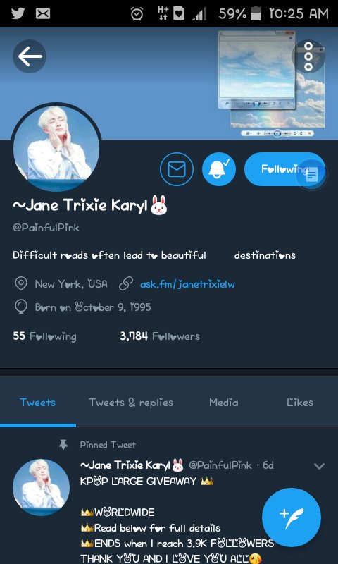 JubilynKim's tweet photo. @PainfulPink Hoping to win😭 thank you for this ga😘 https://t.co/wr8KP4qiOq
