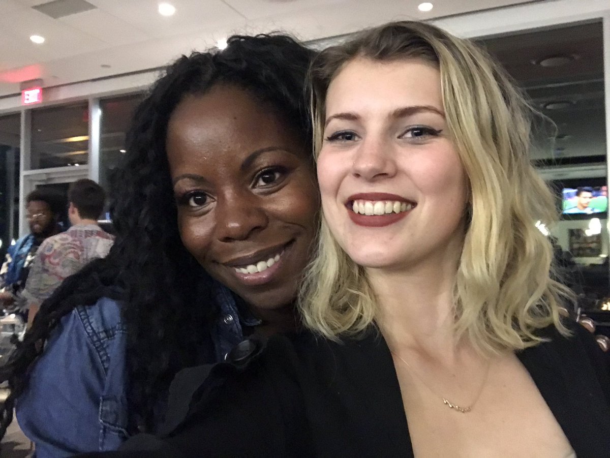 sasha_berliner's tweet photo. With queen Tia. #banff2017 https://t.co/49J8OOsPul