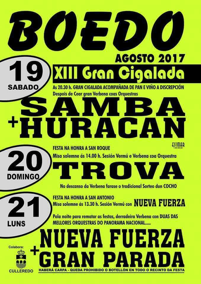 GrupNuevaFuerza's tweet photo. ⚜️Gira➰GALICIA con ➕FL⭕️〰 🎊BOEDO🎊Culleredo, Vermú y Verbena acompañados de la Orq. @GranParada #nuevafuerza #ConMásFloW, 
😎G😎N😎F😎  CHEQUEALO https://t.co/tHR5sabv2P