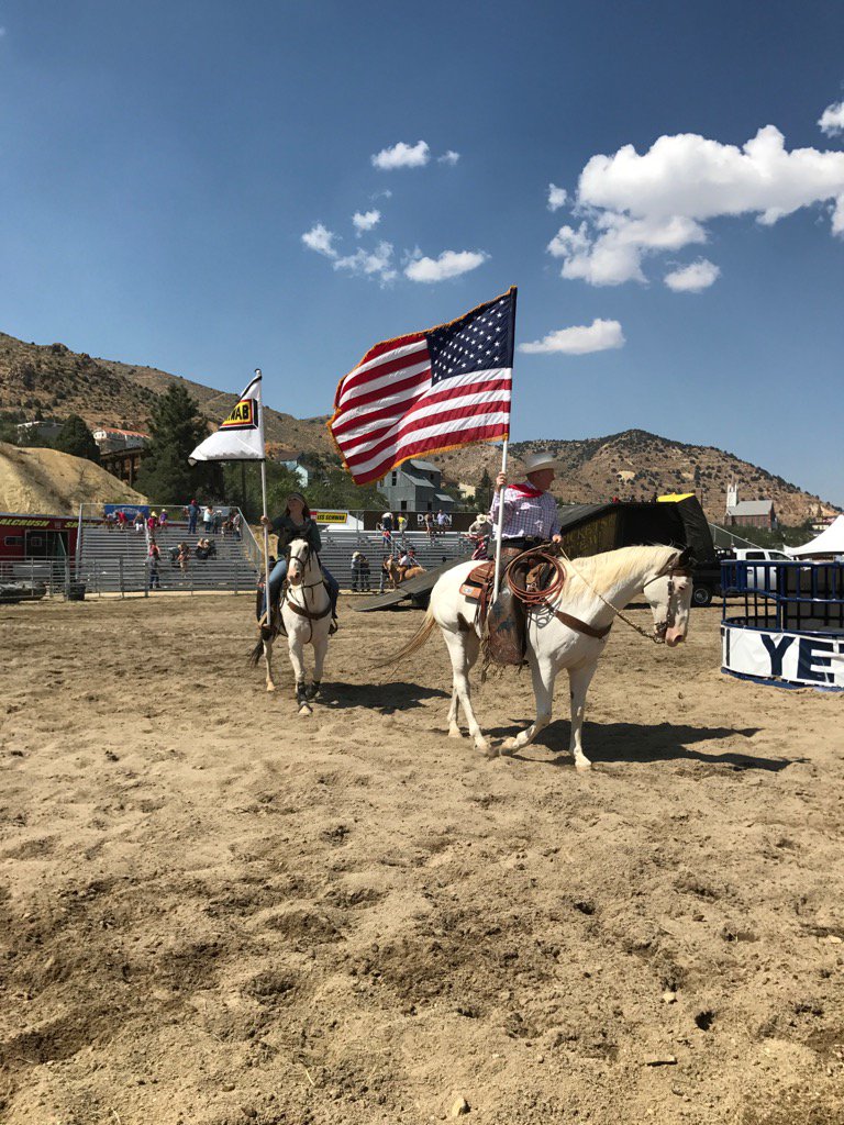 horsesncows's tweet photo. Great Day @VirginiaCity #WayItWasRodeo!  #goodtime @renorosser @renorodeo -  looking forward to #FlyingU in June 2018 https://t.co/4Z7Korqzl9