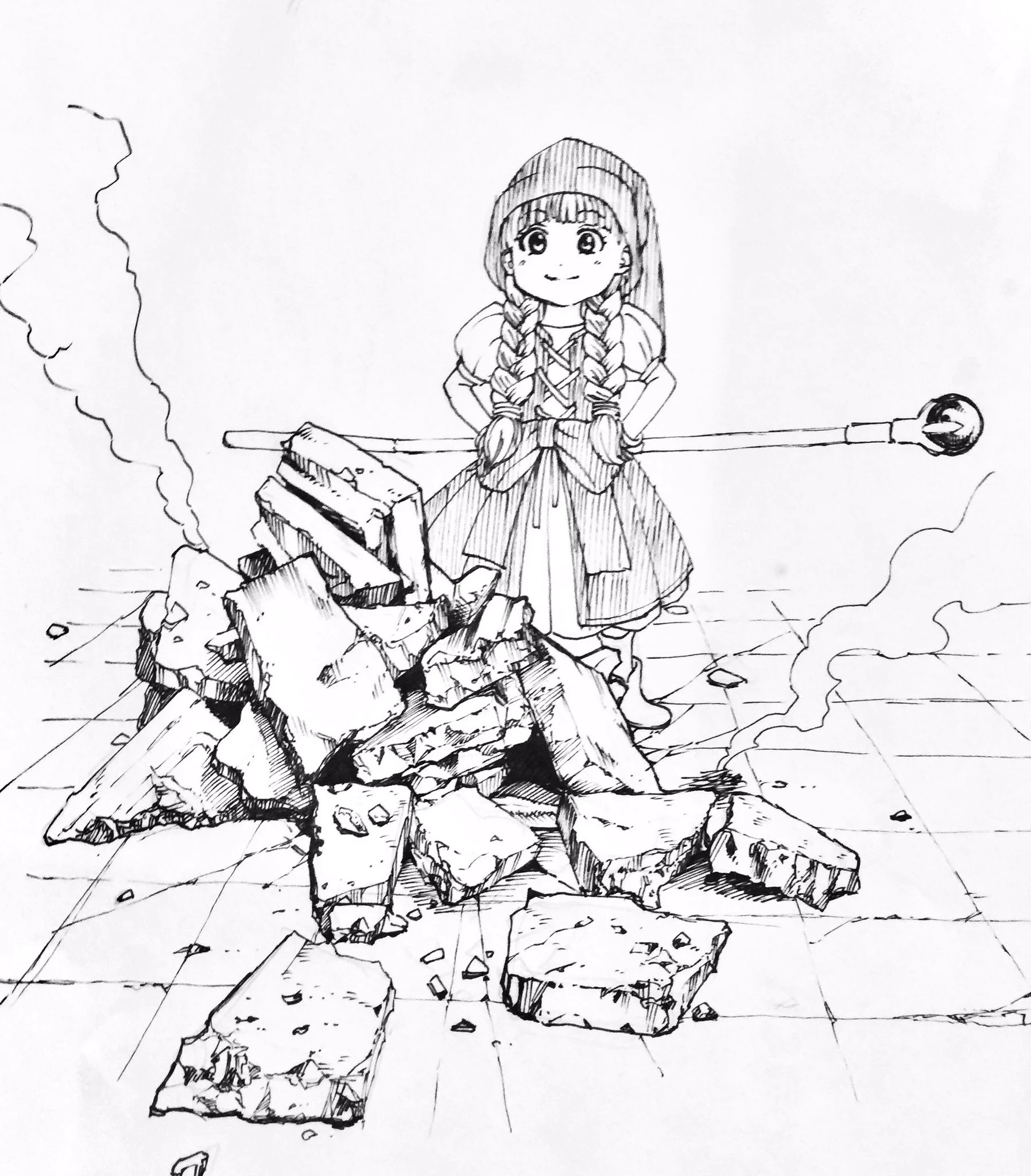イラスターさん必見！瓦礫を描くときはぜひ板チョコを砕いてみてww